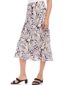 Petite Size Bias Cut Midi Skirt -The Daily Drape Sales karenkane 2023 spring 1L69311P PRT 004