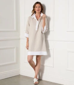 Colorblock Shift Dress -The Daily Drape Sales karenkane 2023 spring 1L77555 OAT 007