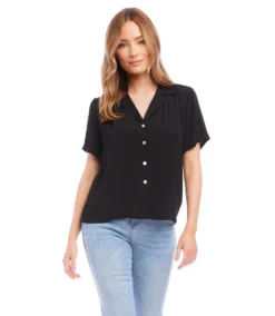 Camp Shirt -The Daily Drape Sales karenkane 2023 spring 1L87568 BLK 004
