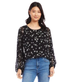 Lantern Sleeve Top
