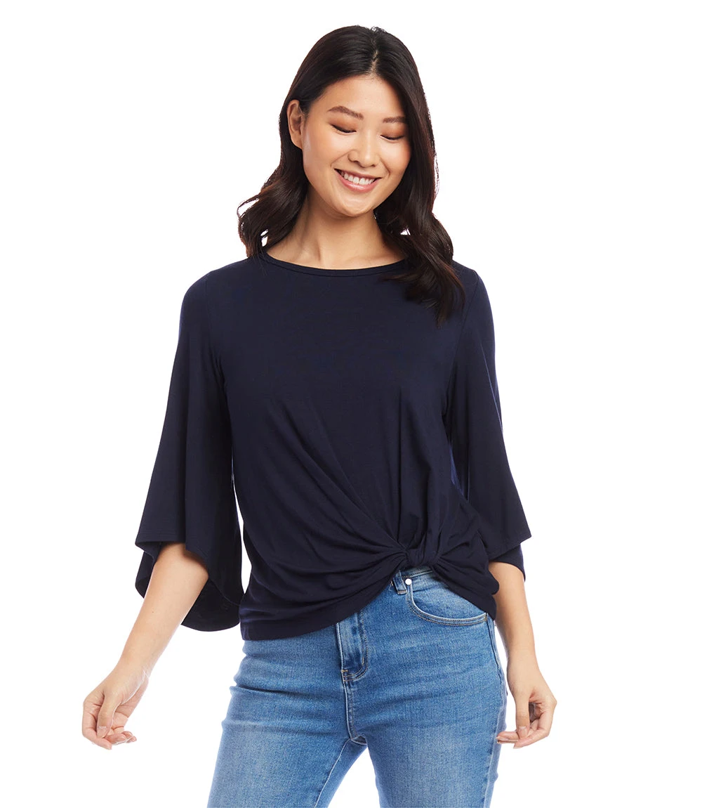 Petite Size Flare Sleeve Pick Up Top 4 Petite Size Flare Sleeve Pick Up Top - Image 4