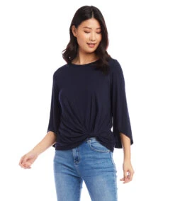 Petite Size Flare Sleeve Pick Up Top