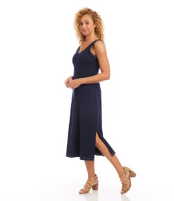 Brigitte Midi Dress -The Daily Drape Sales karenkane 2023 summer 2L40147 NAV 003