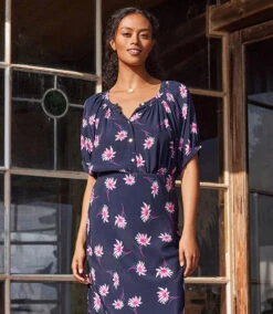 Short Sleeve Peasant Top -The Daily Drape Sales karenkane 2023 summer 2L44594 DAI 001