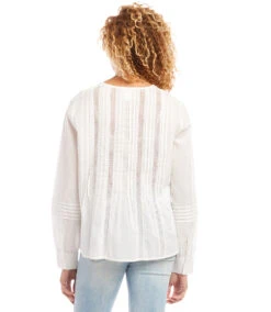 Lace Inset Top -The Daily Drape Sales karenkane 2023 summer 2L70184 OWH 003