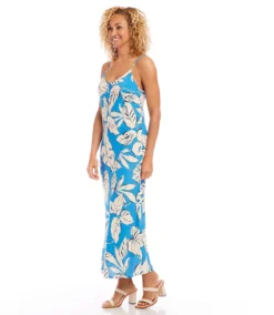 Bias Cut Midi Dress -The Daily Drape Sales karenkane 2L47203 BLU 003