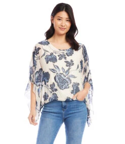 Petite Size Blouson Scarf Top 8 Petite Size Blouson Scarf Top -The Daily Drape Sales karenkane 2L52579P PRT 004