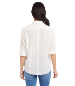 Eyelet Shirt -The Daily Drape Sales karenkane 2L75554 OWH 003