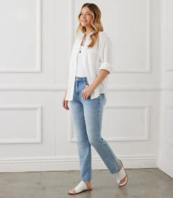 Eyelet Shirt -The Daily Drape Sales karenkane 2L75554 OWH 006